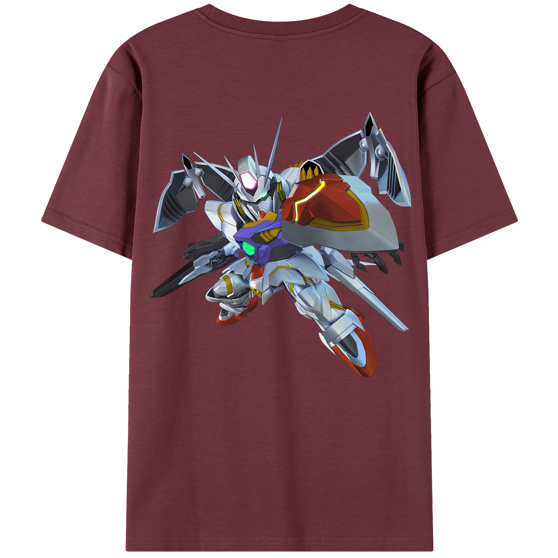 （画像用） 機動戦士ガンダム Mobile Suit Gundam 綿100％半袖Tシャツ（背面プリント）